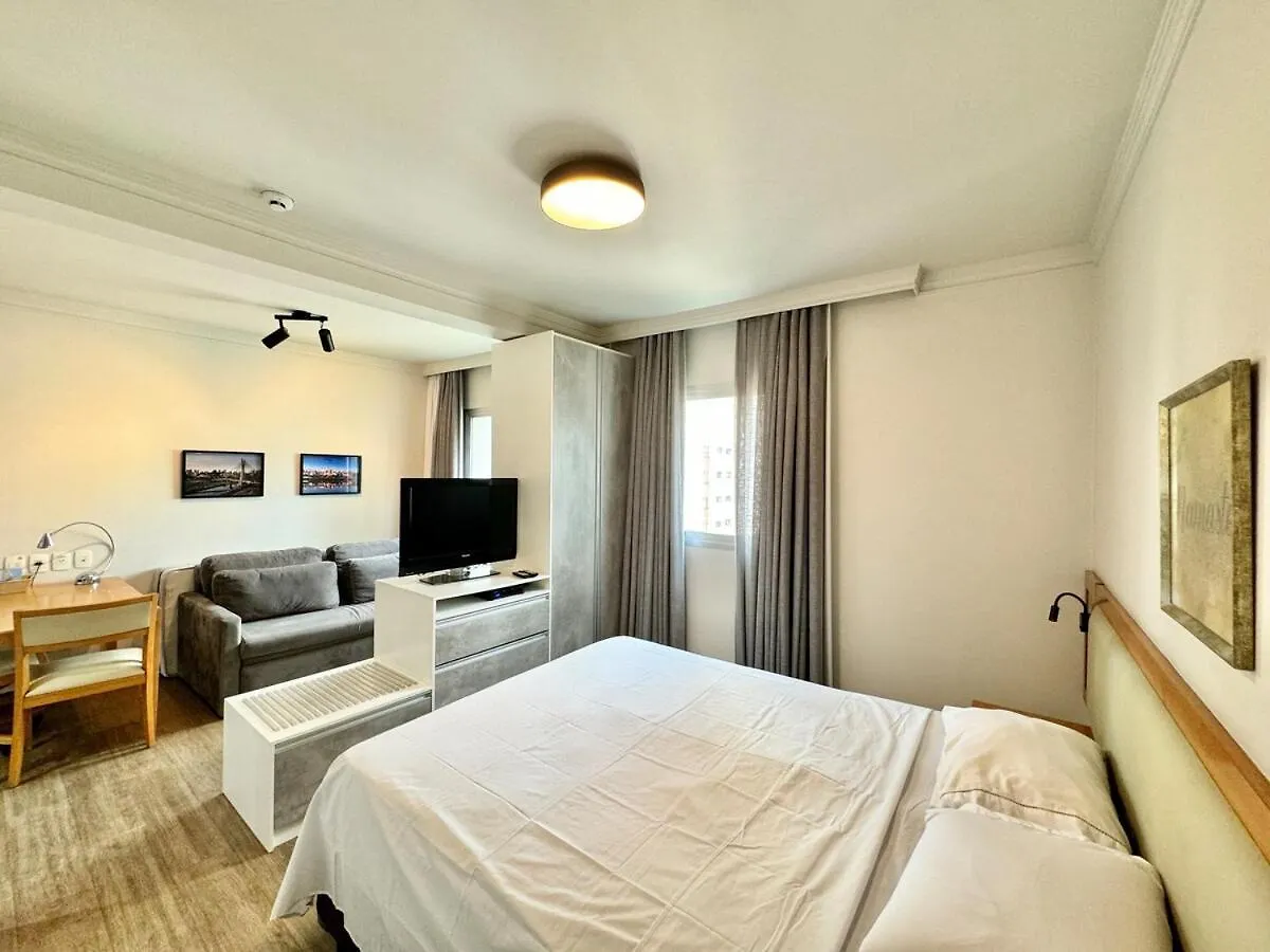 Apartment 1007 - Quality Oscar Freire - Hotel Na R. Oscar Freire Ao Lado Hosp Das Clinicas Sao Paulo